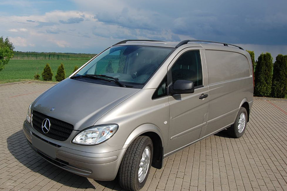 Lastskydd Mercedes W639 Vito/ Viano 2003–2014 – Spegelpolerat silver – detaljbild 2