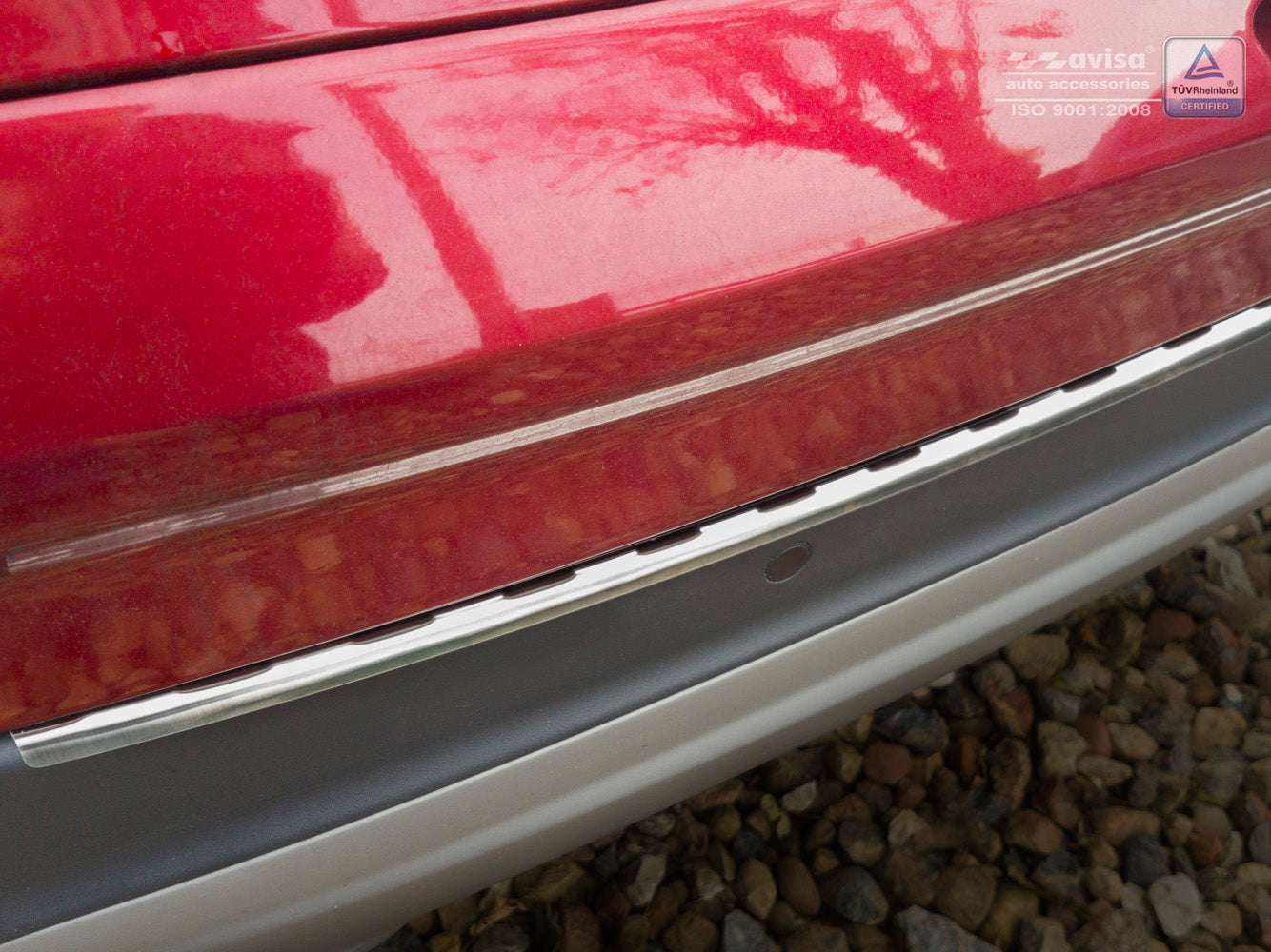 Lastskydd Ford Kuga II/ Ford Kuga II Vignale 2012–2016, facelift 2016–2019 – Silver satin – detaljbild 2