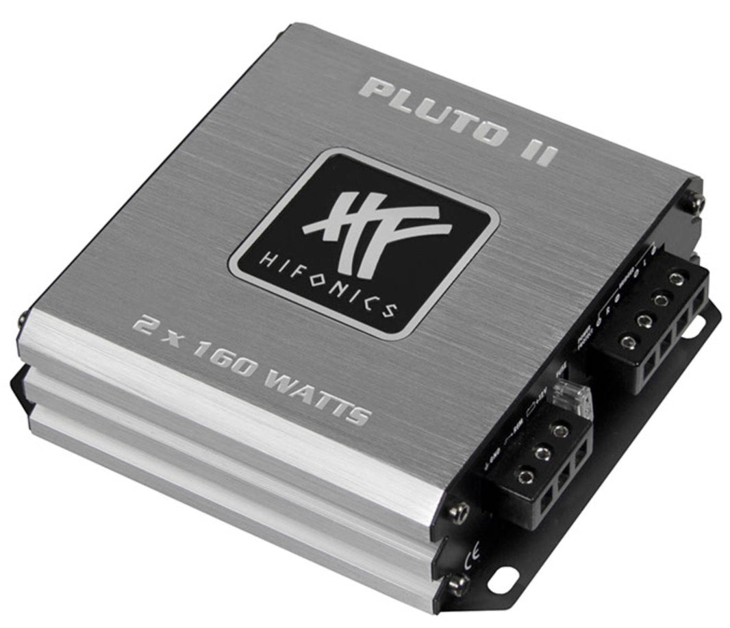 Slutsteg 2-kanals 320W Klass D – Kompakt mikroslutsteg Hifonics – produktbild framifrån | Hifonics