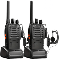 2 - pack Walkie Talkie – tvåvägsradio med LED och USB - Carlevel - 