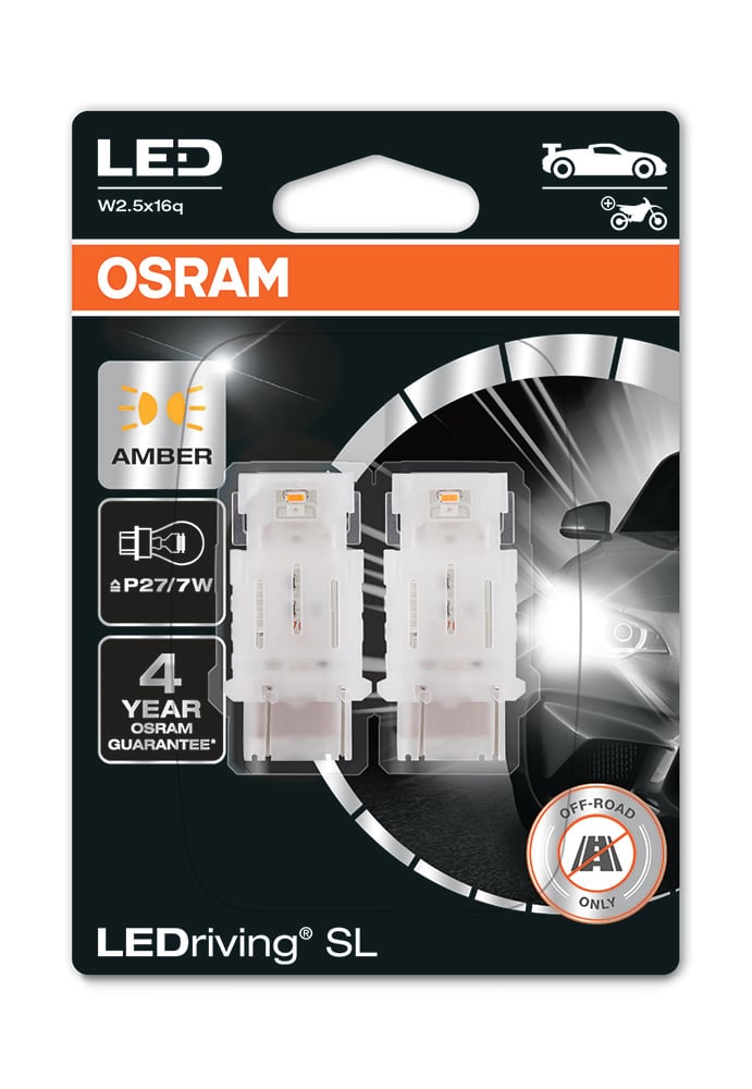 LEDriving LEDlampa SL P27/7W – produktbild framifrån | OSRAM