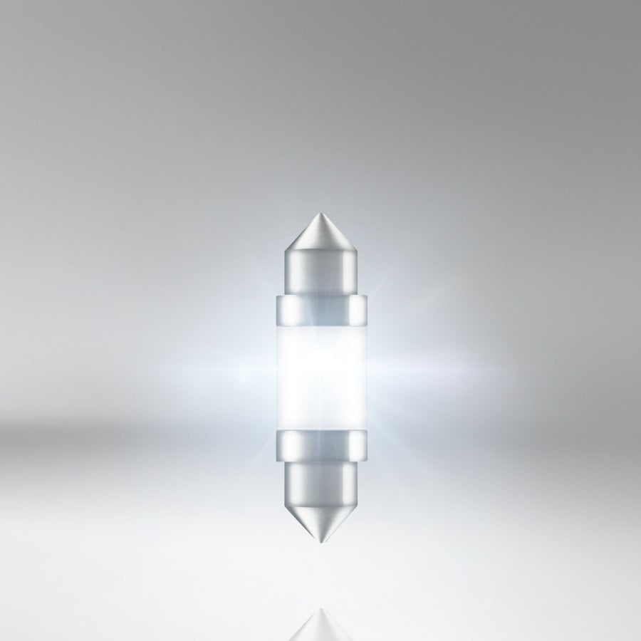 närbild på detaljer och material av LEDriving LEDlampa SL C5W (36 mm) – Vit – OSRAM