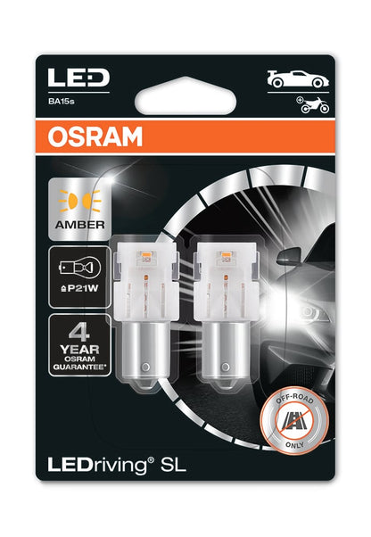 LEDriving LEDlampa SL P21W – förpackning och innehåll | OSRAM