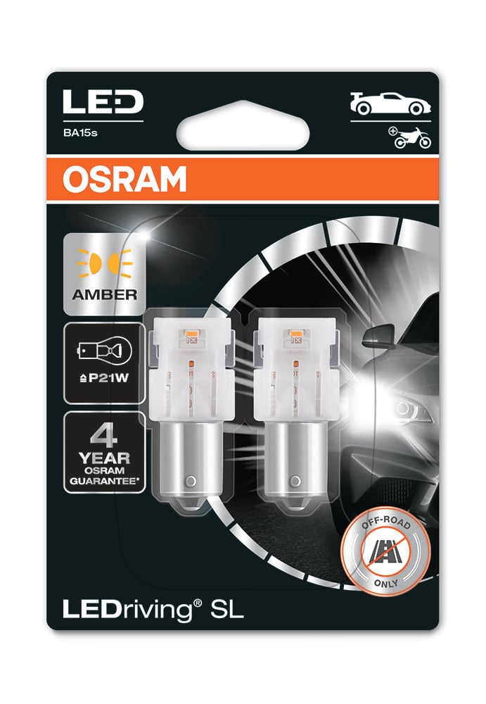LEDriving LEDlampa SL P21W – produktbild framifrån | OSRAM