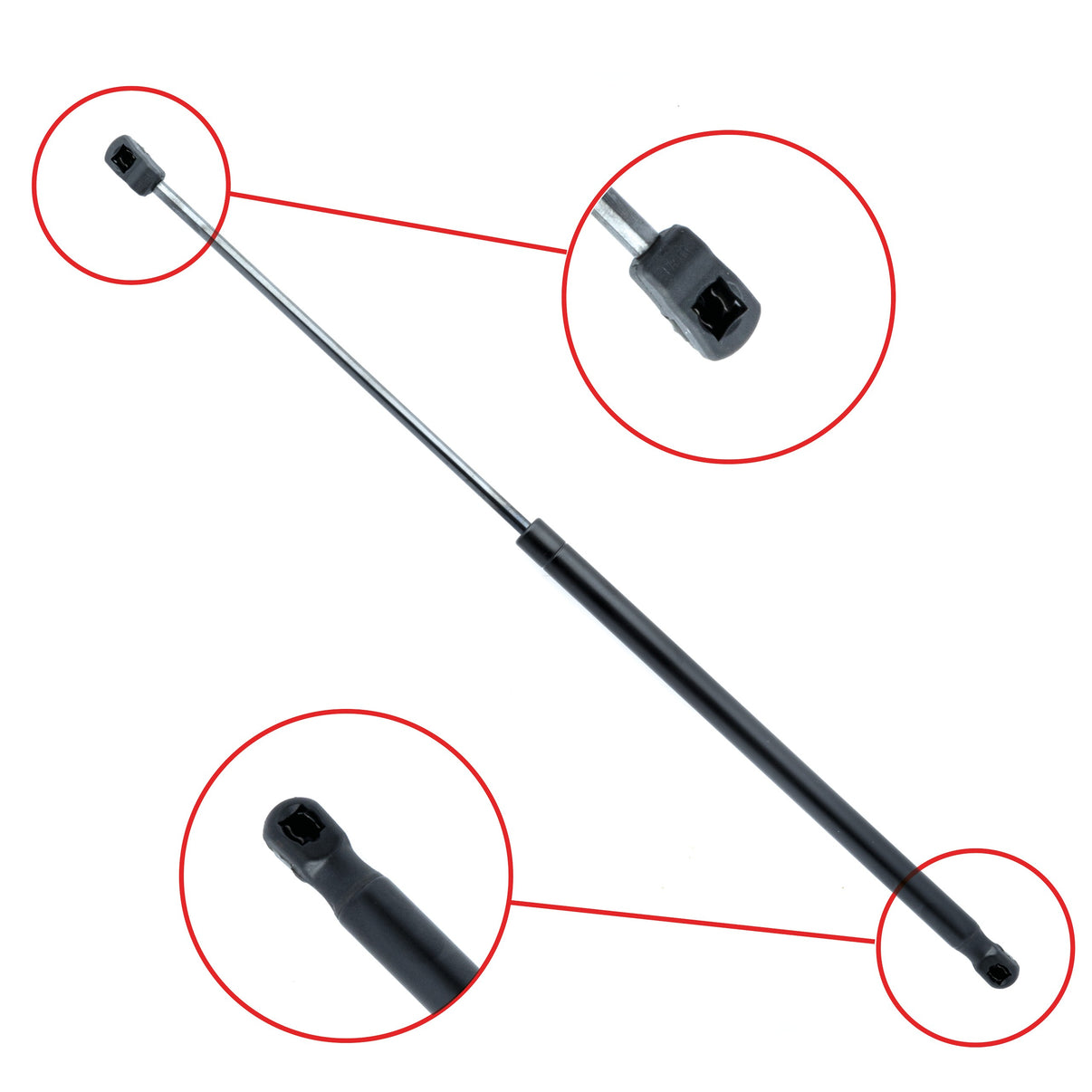 Gasfjäder till baklucka Opel Astra F CC/Astra F Classic CC m.fl. – 595 mm/ 350 N