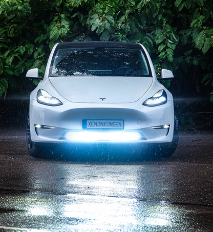 Extraljusfäste till Tesla LEDramp – Infällnadsfäste vit – produktvy från sidan | TESLA