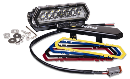 NBB Alpha 230 Pro LED extraljusramp – förpackning och innehåll | NBB