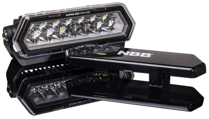NBB Alpha 230 Pro LED extraljusramp – produktbild framifrån | NBB