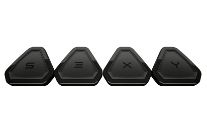 sidovy som visar profil och design av Tesla S3XY Buttons Gen 2 Bundle – TESLA