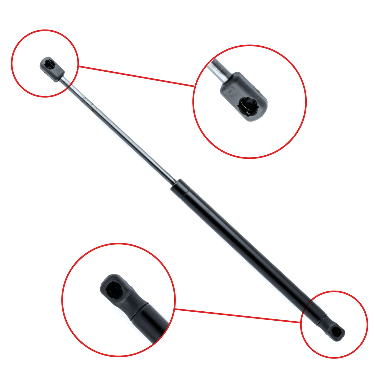 Gasfjäder till baklucka Skoda Fabia I/Fabia I Combi m.fl. – 443 mm/ 600 N