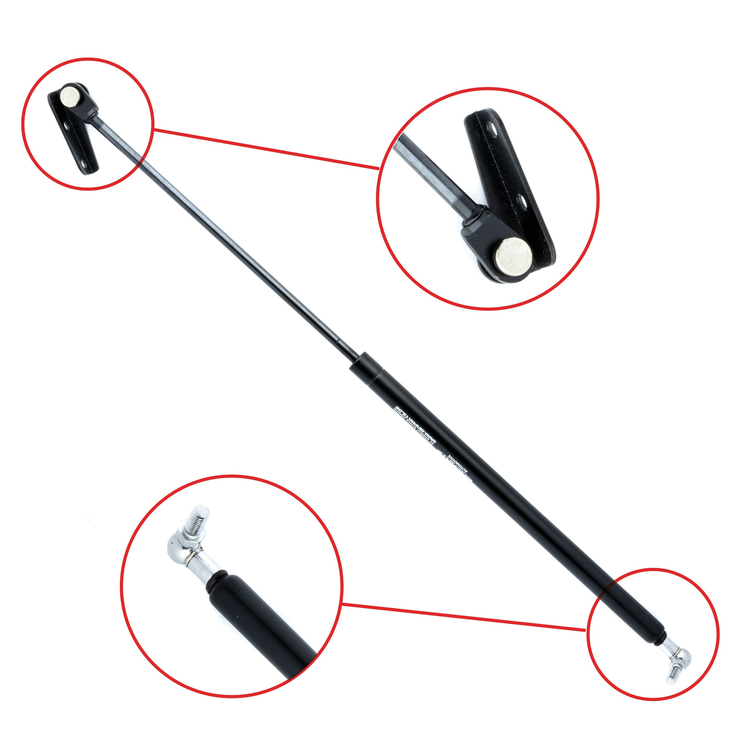 Gasfjäder till baklucka Suzuki Swift I höger – 614 mm/ 190 N