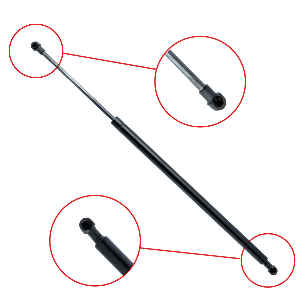 Gasfjäder till baklucka Nissan Note I – 590 mm/ 435 N