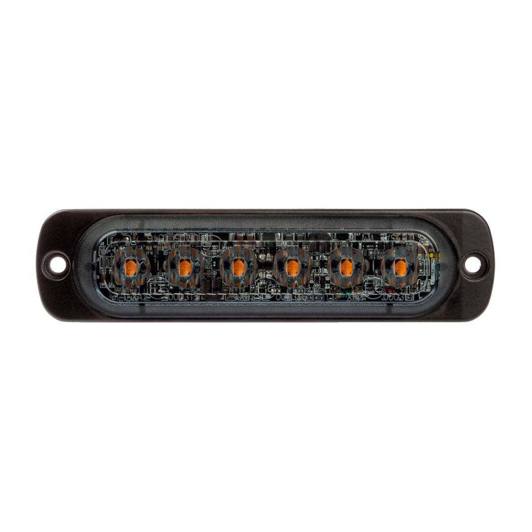 Optibeam Dark Phantom LM6 Blixtljus Orange – produktbild framifrån | Optibeam