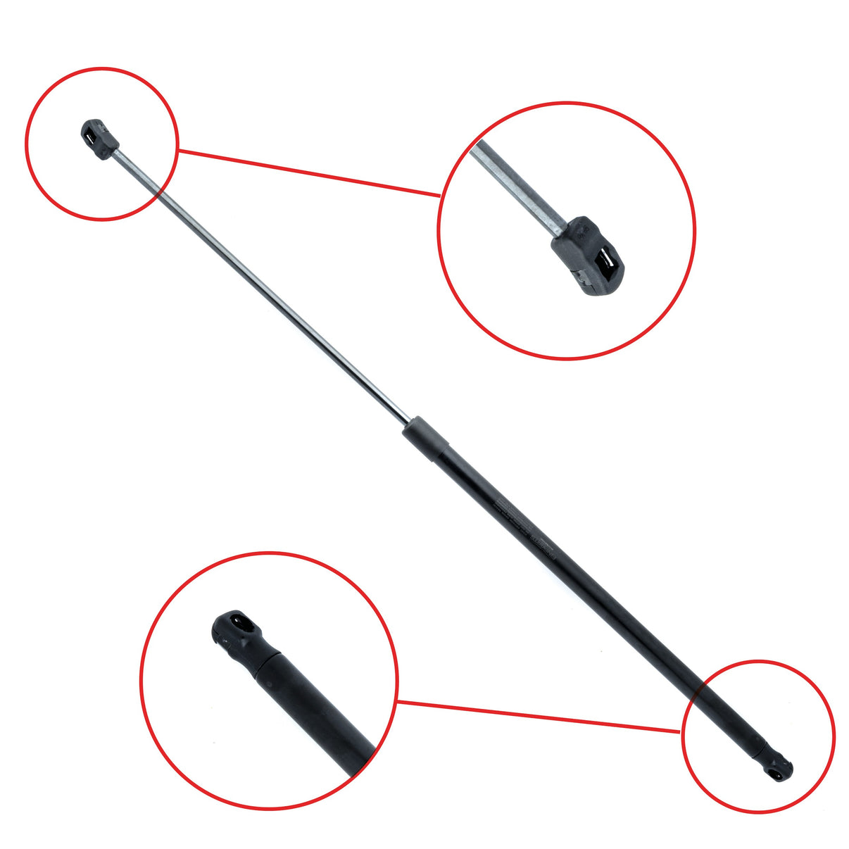 Gasfjäder till motorhuv Audi A4 B6/A4 B6 Avant m.fl. – 715 mm/ 330 N