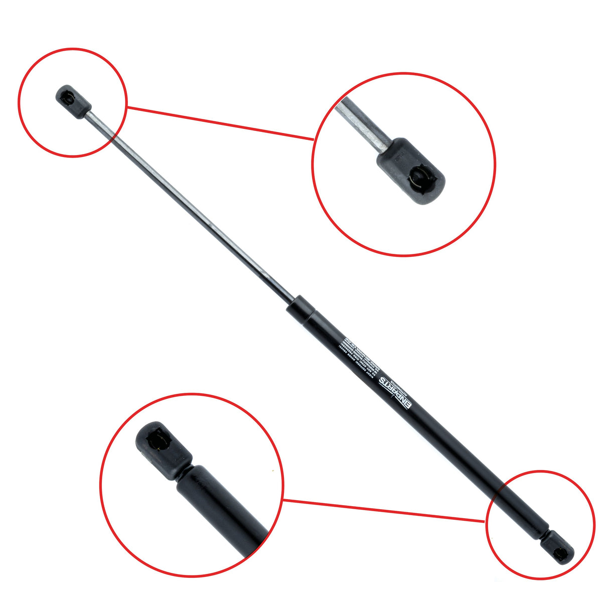 Gasfjäder till baklucka Toyota Aygo I B10 – 517,5 mm/ 295 N