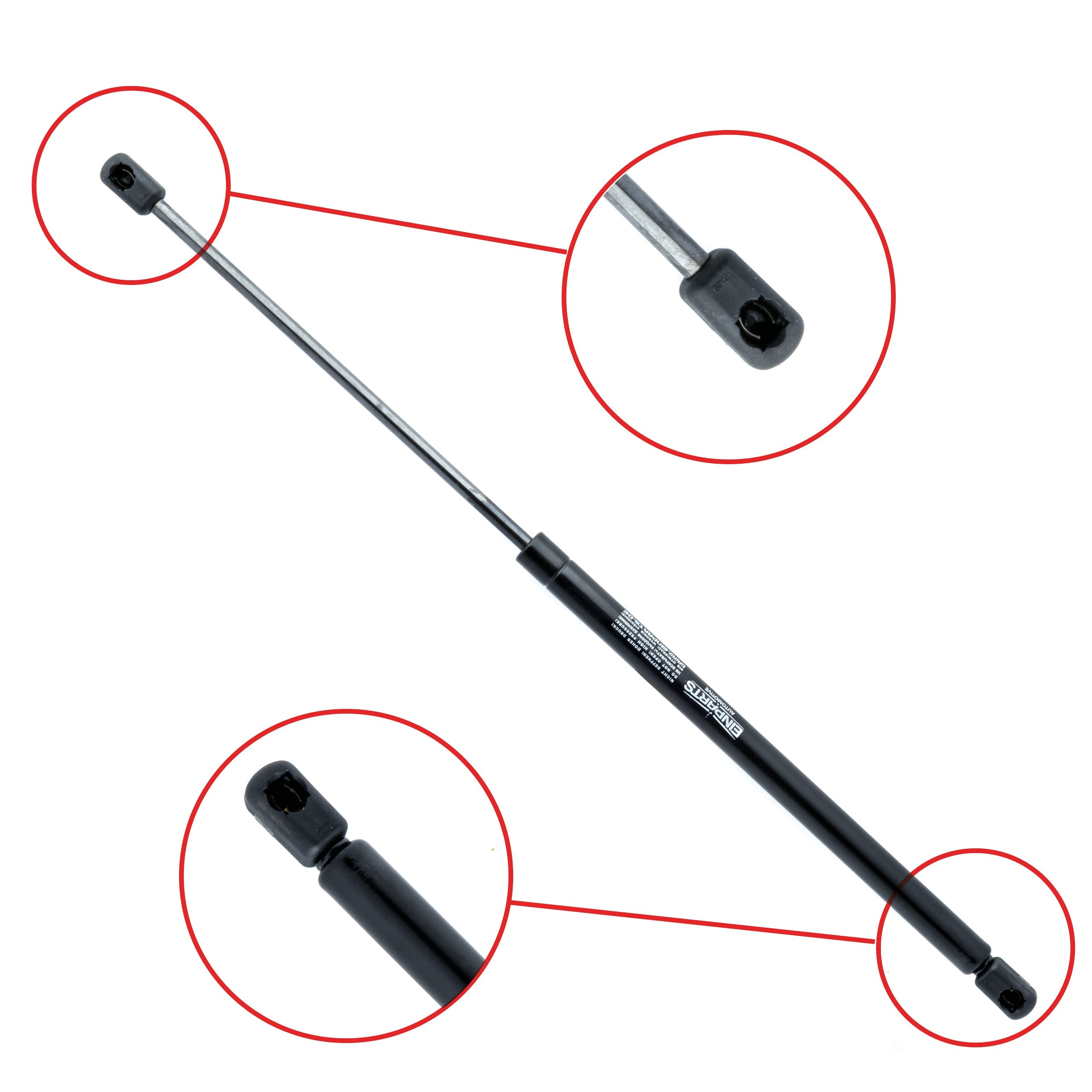 Gasfjäder till baklucka Toyota Aygo I B10 – 517,5 mm/ 295 N