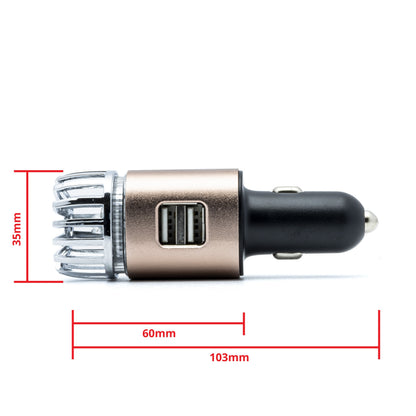 Luftrenare för bil – Koppar – 9V - 16V – 35 × 35 × 105 mm – 35 mm