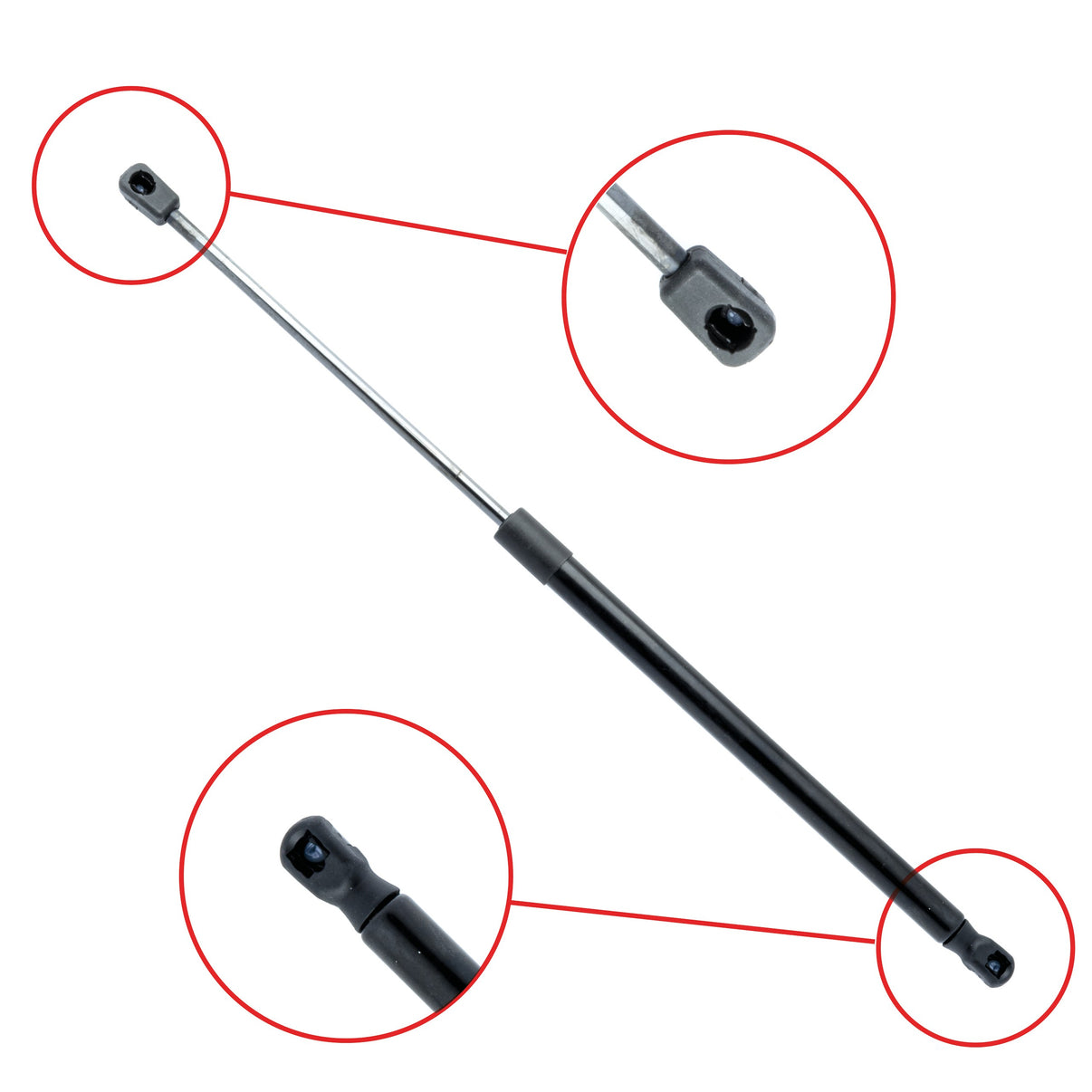 Gasfjäder till baklucka Audi A3 Sportback – 530 mm/ 410 N