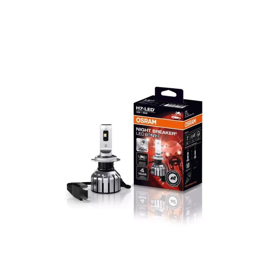 NIGHT BREAKER LED – MC – H7 – LED – produktvy från sidan | OSRAM