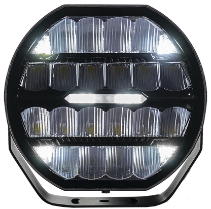 LED extraljus Stellar Black RAD5 >>CANBUS<< – 12 200 lm – 16 480 lm – LUXTAR – produktvy från sidan | LUXTAR
