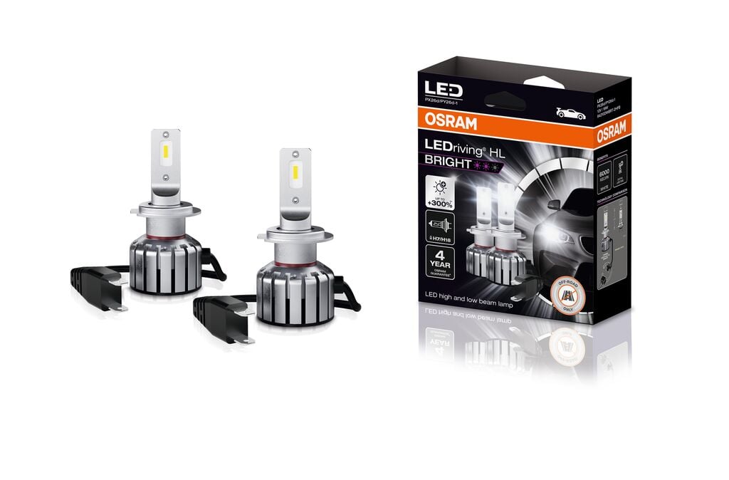 LEDriving HL BRIGHT H7/H18 – produktbild framifrån | OSRAM
