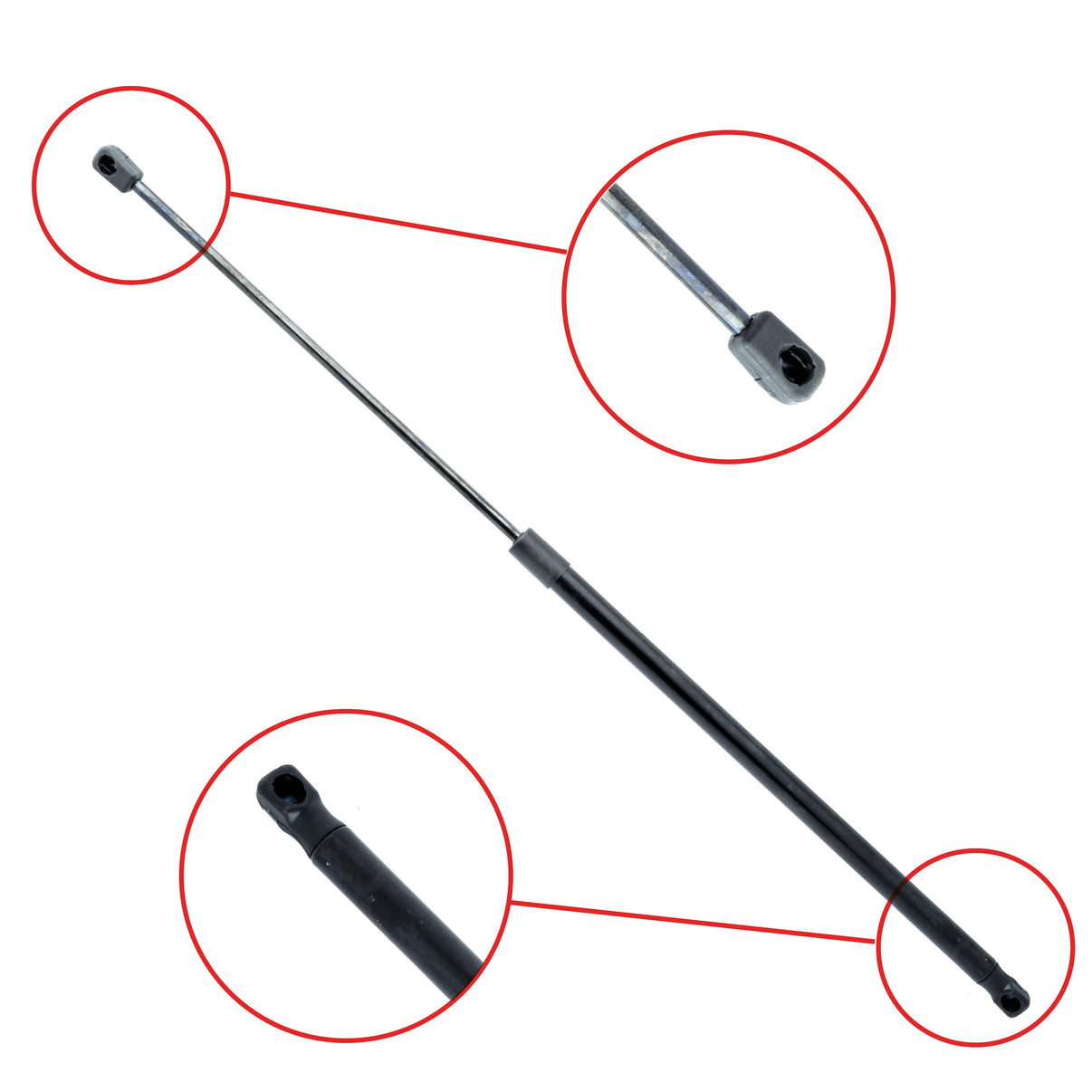 Gasfjäder till motorhuv Audi A6 C5/A6 C5 Avant m.fl. – 722 mm/ 310 N