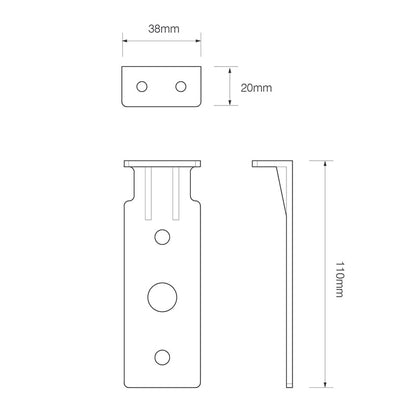 sidovy som visar profil och design av Lampsarg EU38 Vertical – LEA