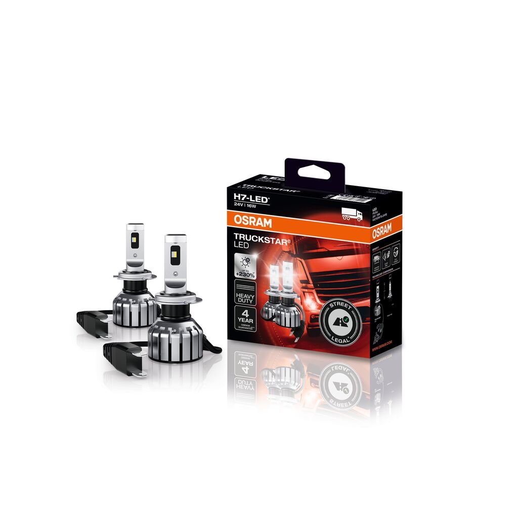 produktbild framifrån visande OSRAM Truckstar LED – H7 24V – OSRAM