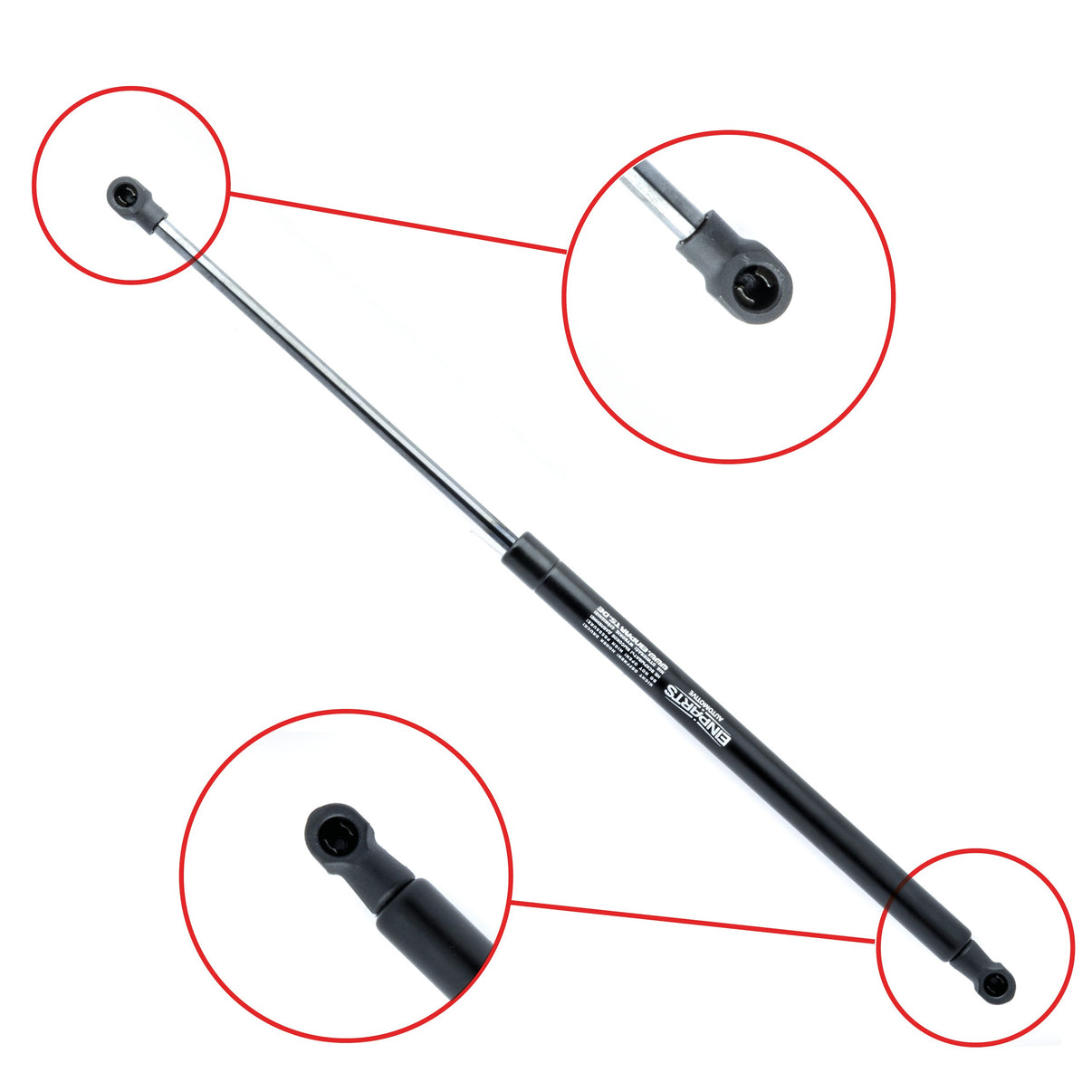Gasfjäder till baklucka VW Polo/Seat Cordoba I Vario – 500 mm/ 480 N