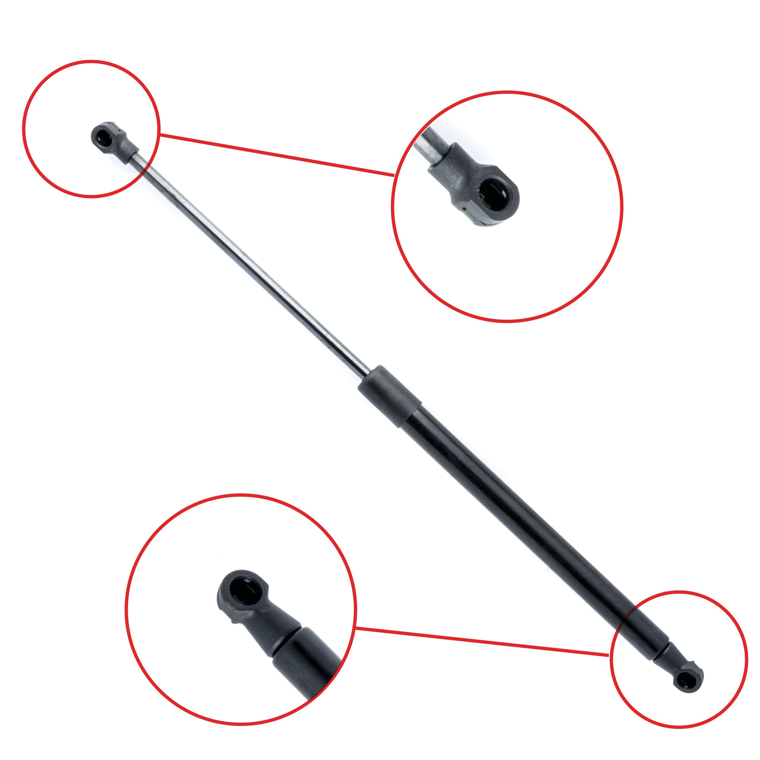 Gasfjäder till baklucka Renault Clio III – 412 mm/ 340 N