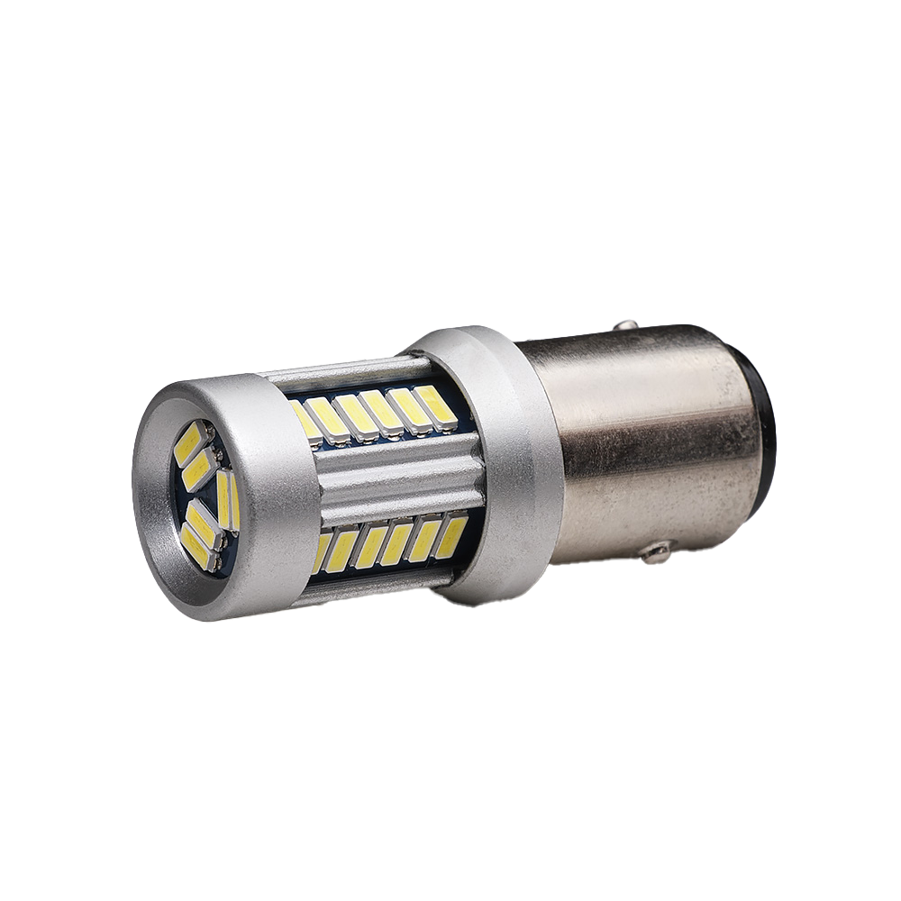 produktbild framifrån visande BA15S – 1156 30SMD 12 – 24V Vit – Xenonkungen