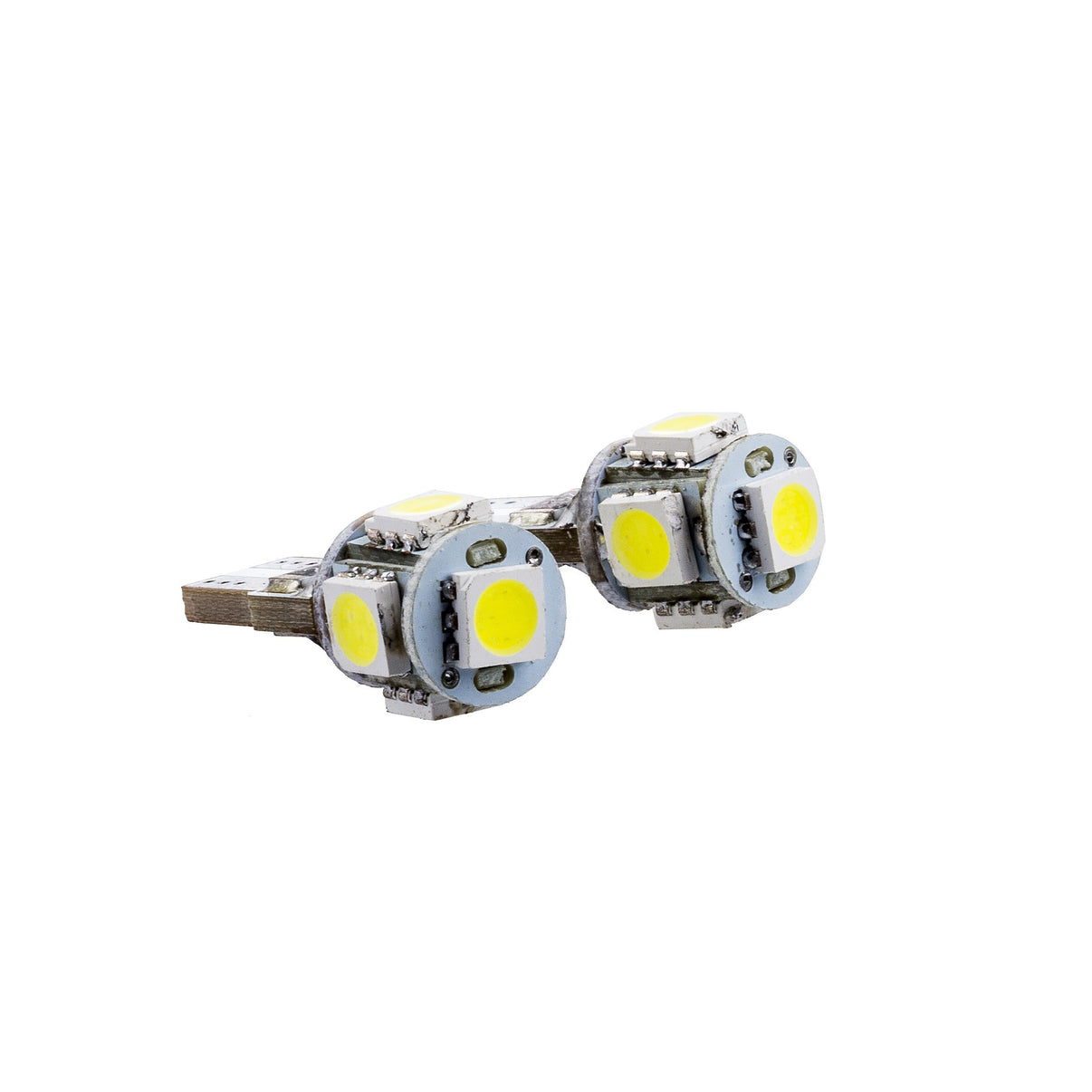 LED-lampa för bil – W5W – W2,1x9,5d – 6000K – 5 LED – SMD 5050 – 2-pack
