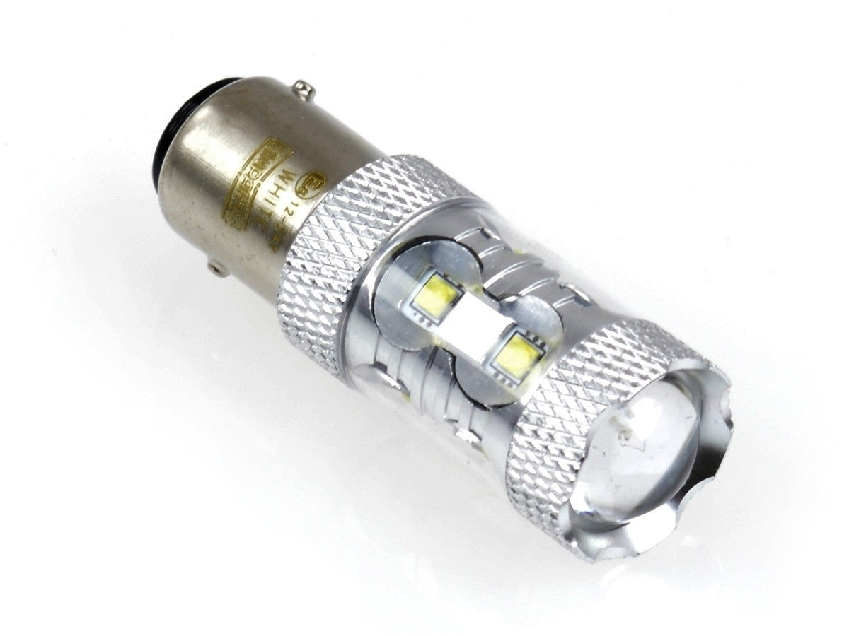 LED-lampa för bil – P21/5W – BAY15d – 6000K – 10 LED – CREE XT-E – 2-pack