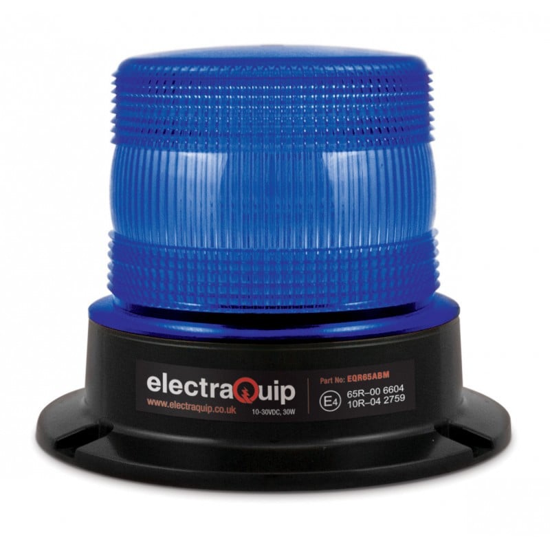 Varningsljus EQ – LED Beacon R65 Blå – produktbild framifrån | ÖVRIGT