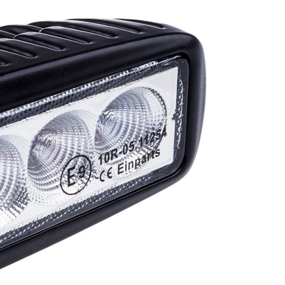 LED-arbetslampa – 18 W – 6000K – 6 LED – 2430 LM – 160 mm