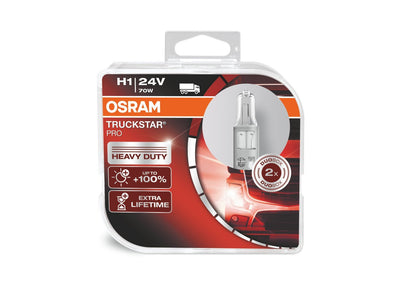 24V OSRAM Halogen Truckstar Pro – H1 - Carlevel AB - Fordon och delar > Fordonstillbehör
