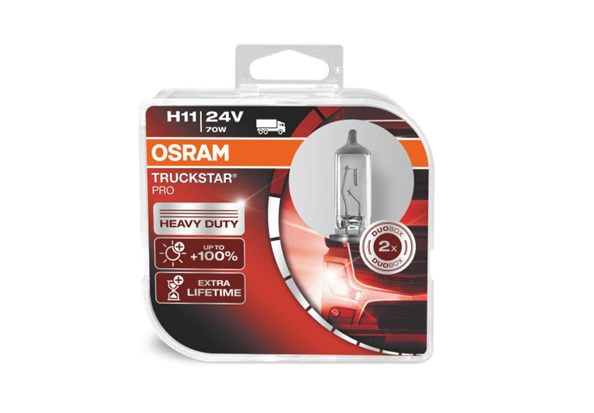 24V OSRAM Halogen Truckstar Pro – H11 - Carlevel AB - Fordon och delar > Fordonstillbehör
