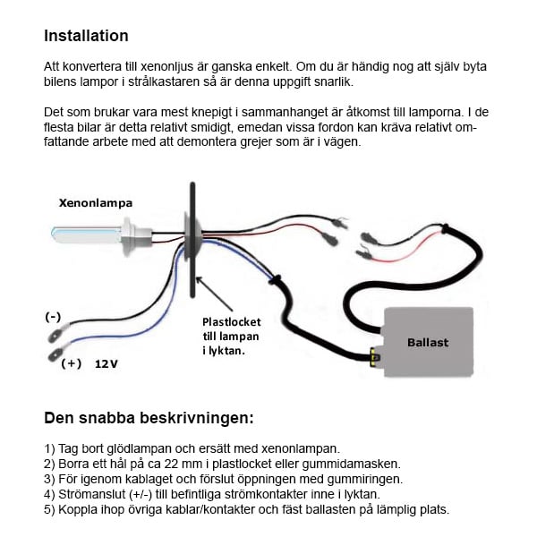 24V Xenonkit 35W - Carlevel AB - Fordon och delar > Fordonstillbehör