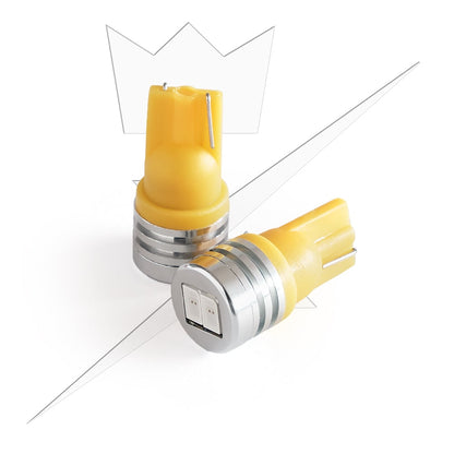 extra vy som visar funktioner på 10 – Pack T10 – W5W LED 2SMD – 12V – Xenonkungen