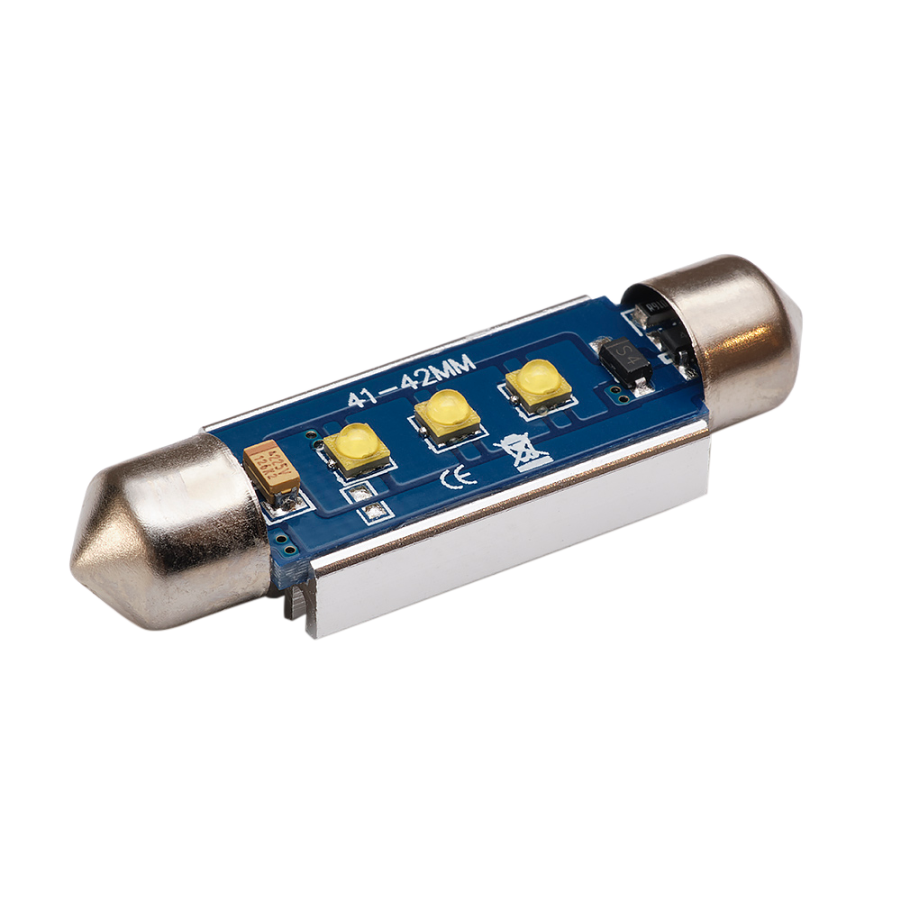 bild som visar användning av 42mm – C5W Super Canbus Cree LED – Carlevel