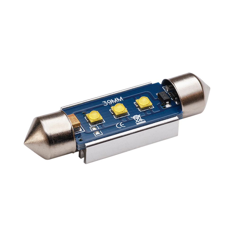 bild som visar användning av 39mm – C5W Super Canbus Cree LED – Carlevel
