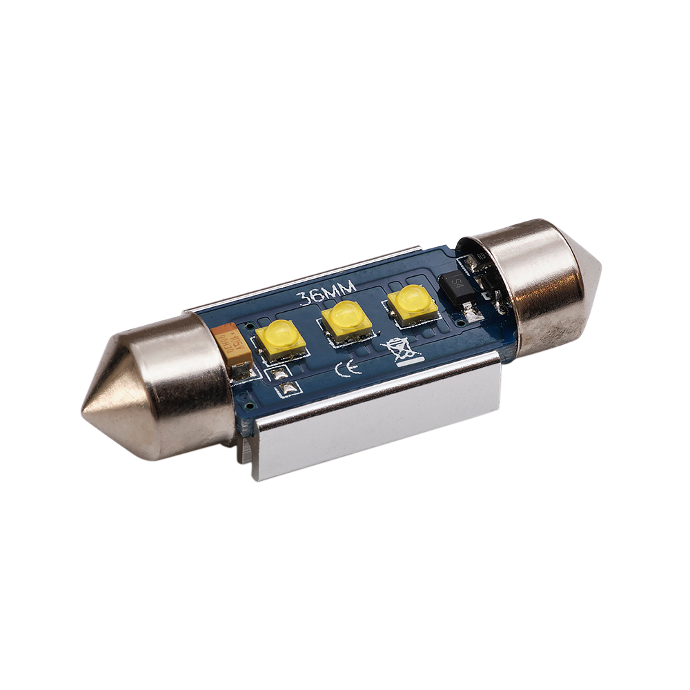 bild som visar användning av 36mm – C5W Super Canbus Cree LED – Carlevel