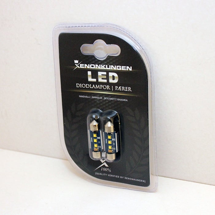 10 – Pack 36mm/C5W Super Canbus Cree – produktbild framifrån | Xenonkungen