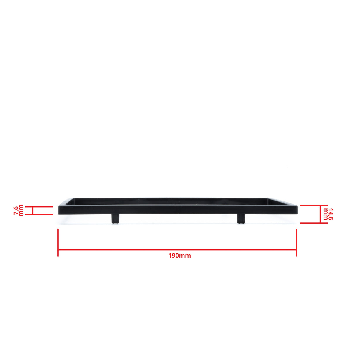 2-DIN-bilstereo – Svart – 9V - 16V