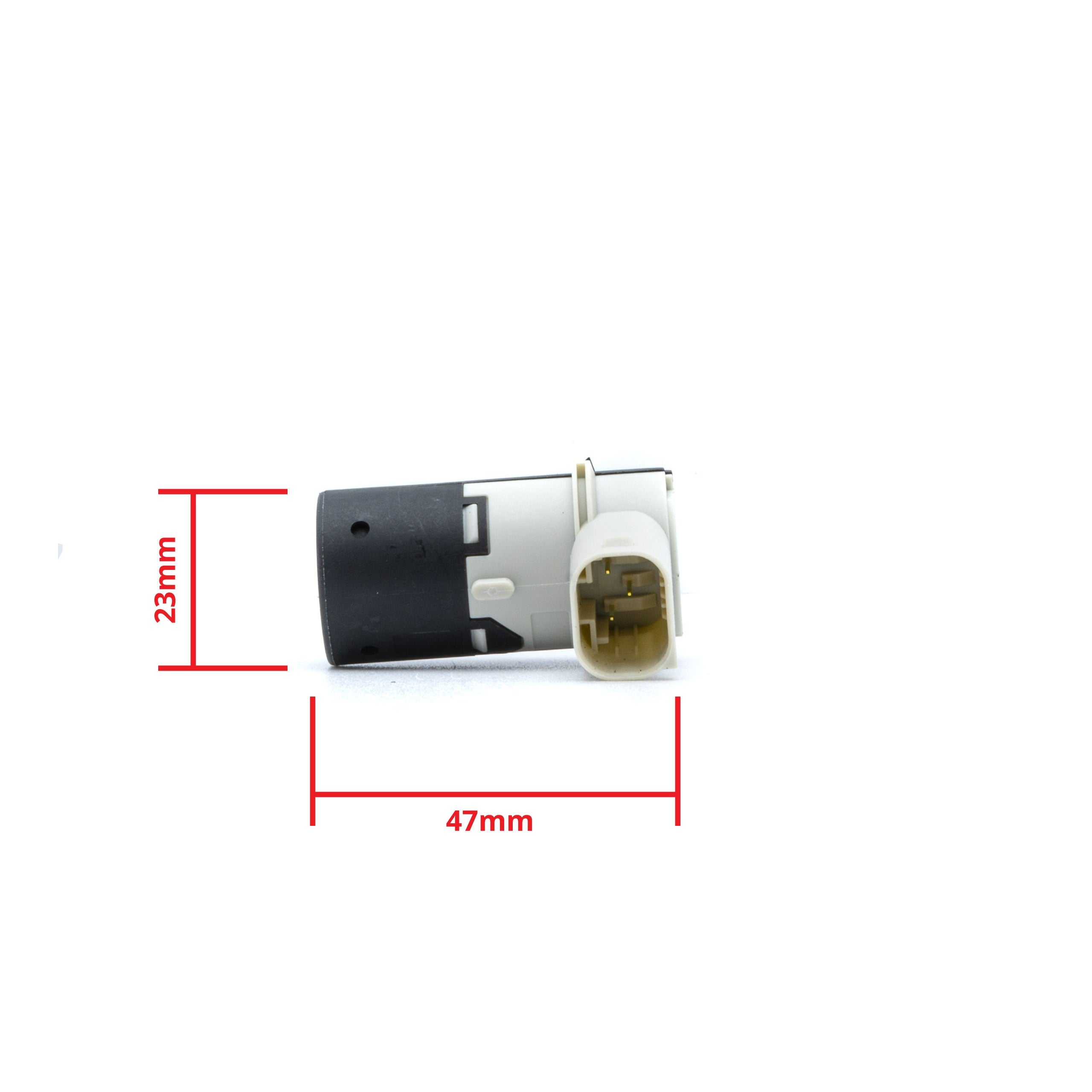 PDC-parkeringssensor – Svart – ultraljudssensor – 1 sensorer – 47 × 23 mm