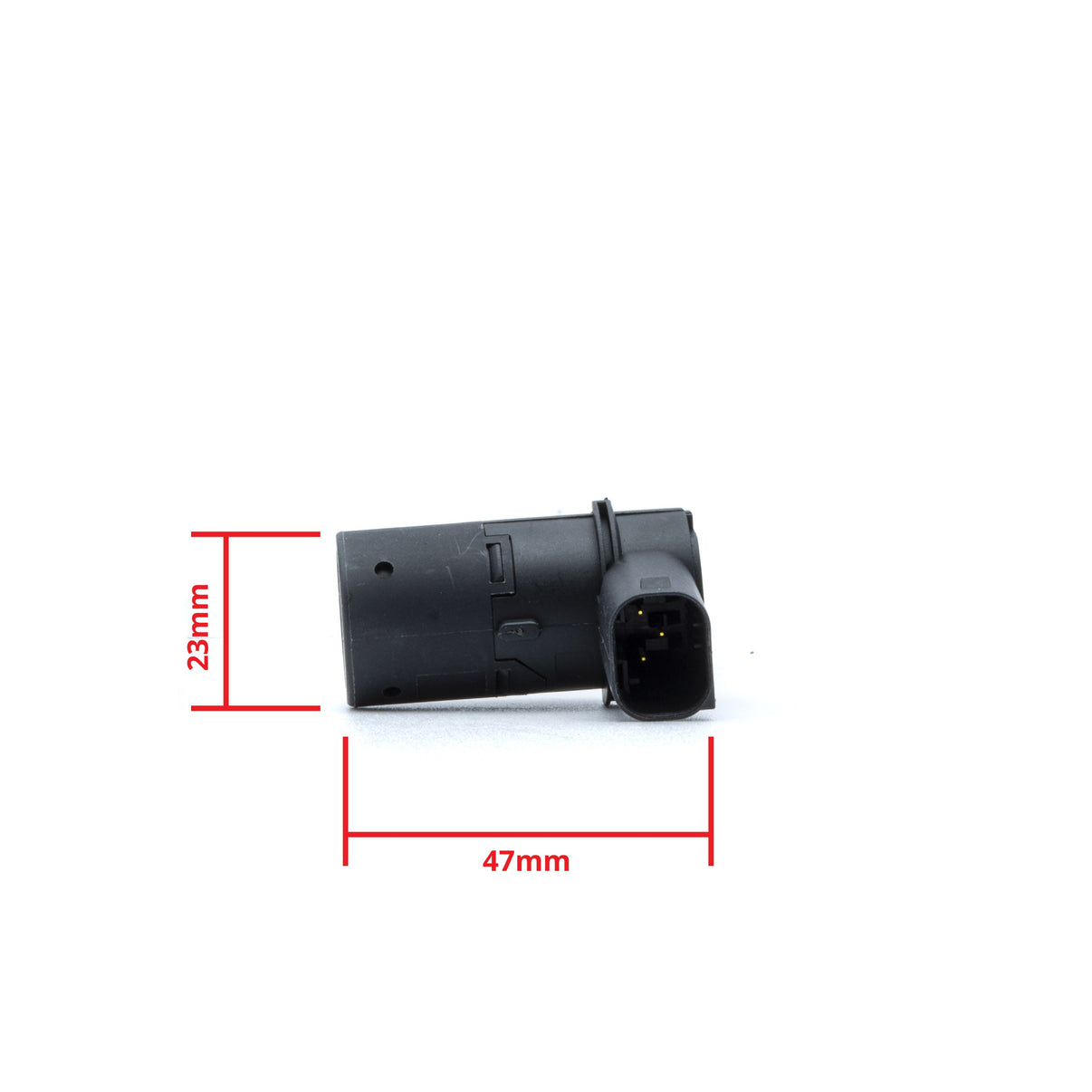 PDC-parkeringssensor – Svart – ultraljudssensor – 1 sensorer – 47 × 23 mm