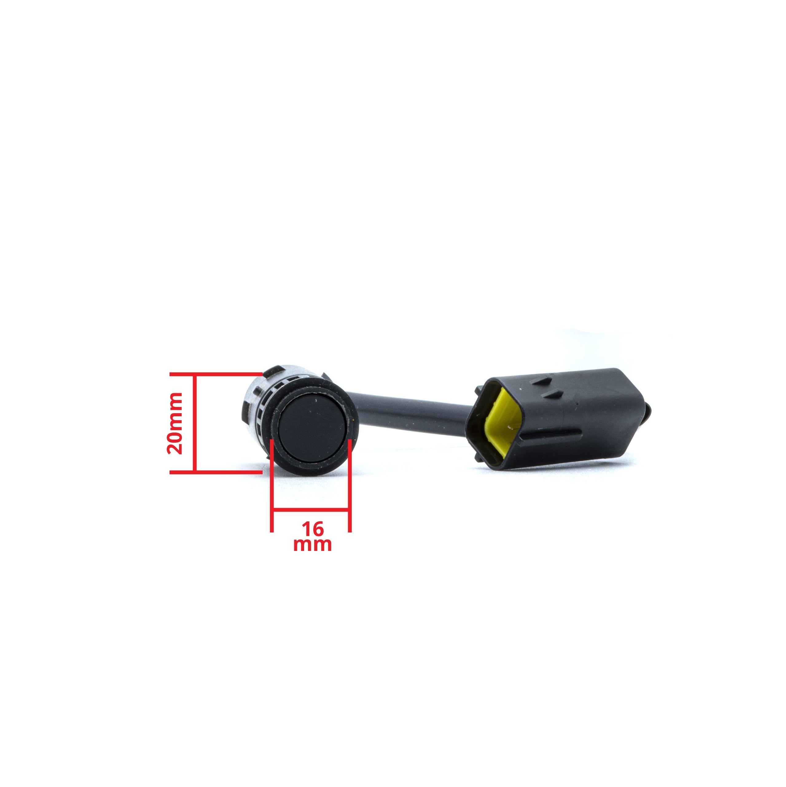 PDC-parkeringssensor – Svart – ultraljudssensor – 1 sensorer – 20 × 16 mm