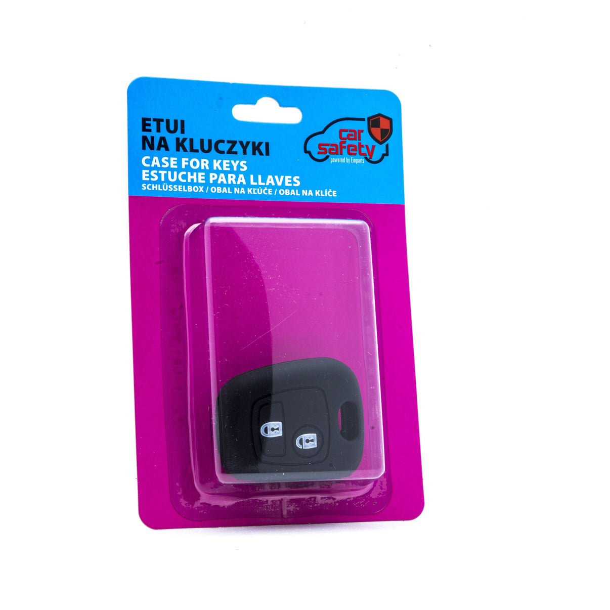 Bilnyckelskal Peugeot 107/206 CC m.fl. – Svart
