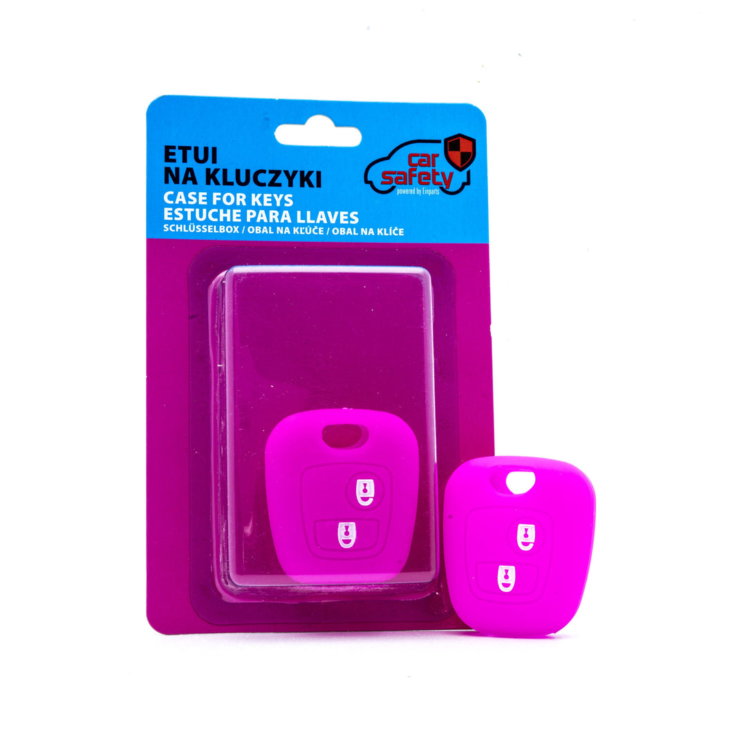 Bilnyckelskal Peugeot 107/206 CC m.fl. – Rosa