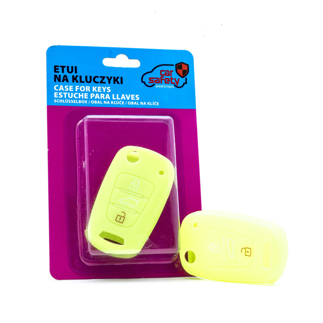 Bilnyckelskal Hyundai i10 I/i10 II m.fl. – Neongrön